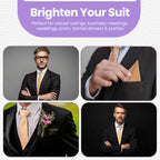 Champagne Tie and Handkerchief
