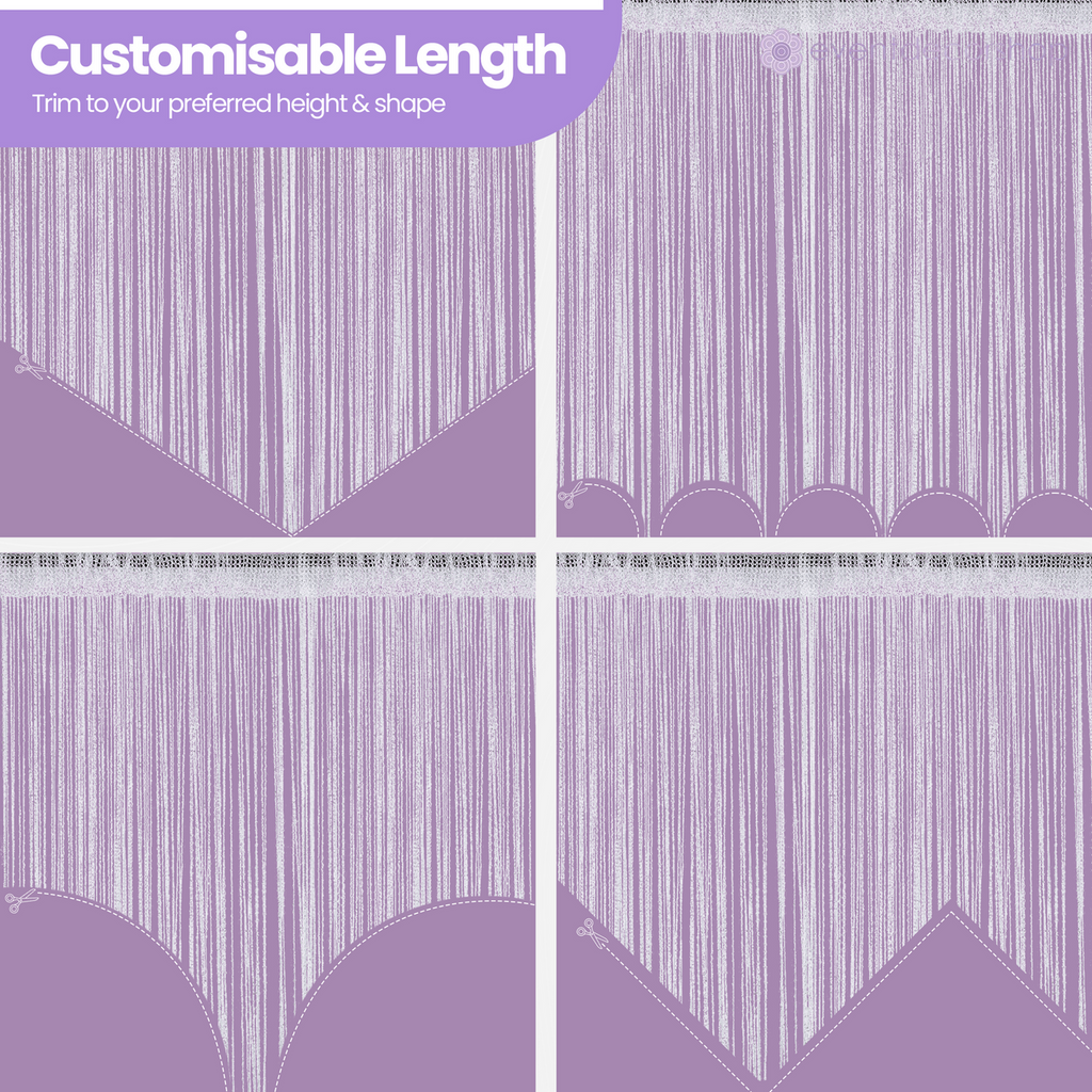 String Curtain Panel - Lilac