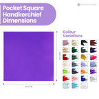 Pocket Square Handkerchief - Purple