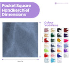 Pocket Square Handkerchief - Light Grey