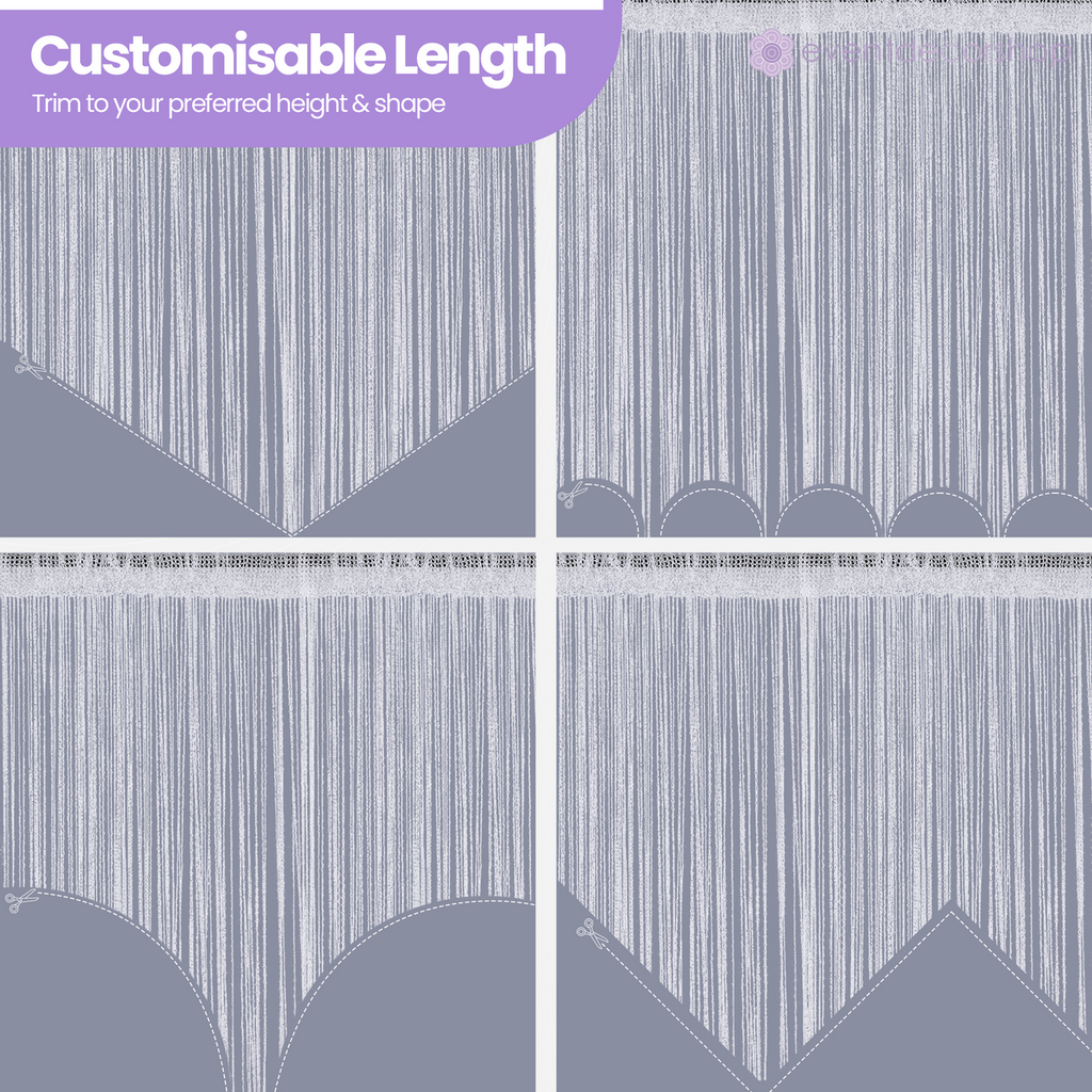 String Curtain Panel - Silver