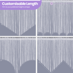 String Curtain Panel - Silver