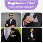 Lilac Purple Tie and Handkerchief