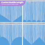 String Curtain Panel - Sky Blue