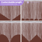 String Curtain Panel - Dark Burgundy