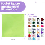 Pocket Square Handkerchief - Lime Green
