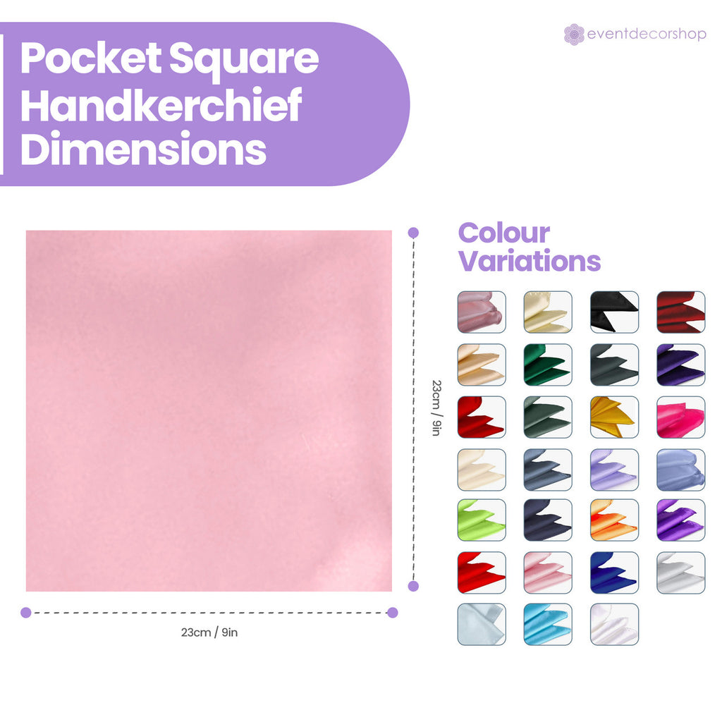 Pocket Square Handkerchief - Baby Pink