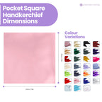 Pocket Square Handkerchief - Baby Pink