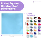 Pocket Square Handkerchief - Aqua