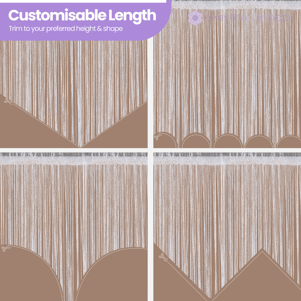 String Curtain Panel - Champagne