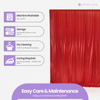 100GSM Ice Silk Photography Backdrop (No Swag) - Red