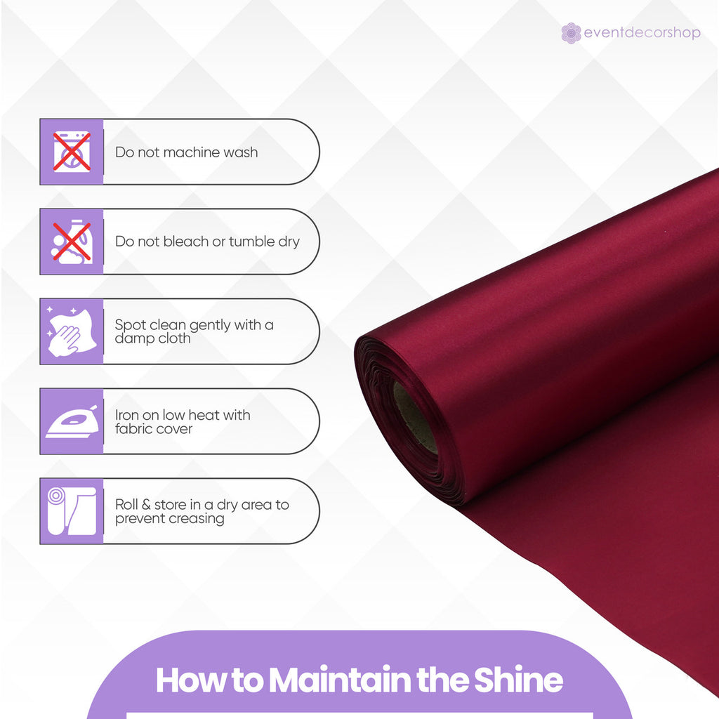 Satin Roll - Burgundy