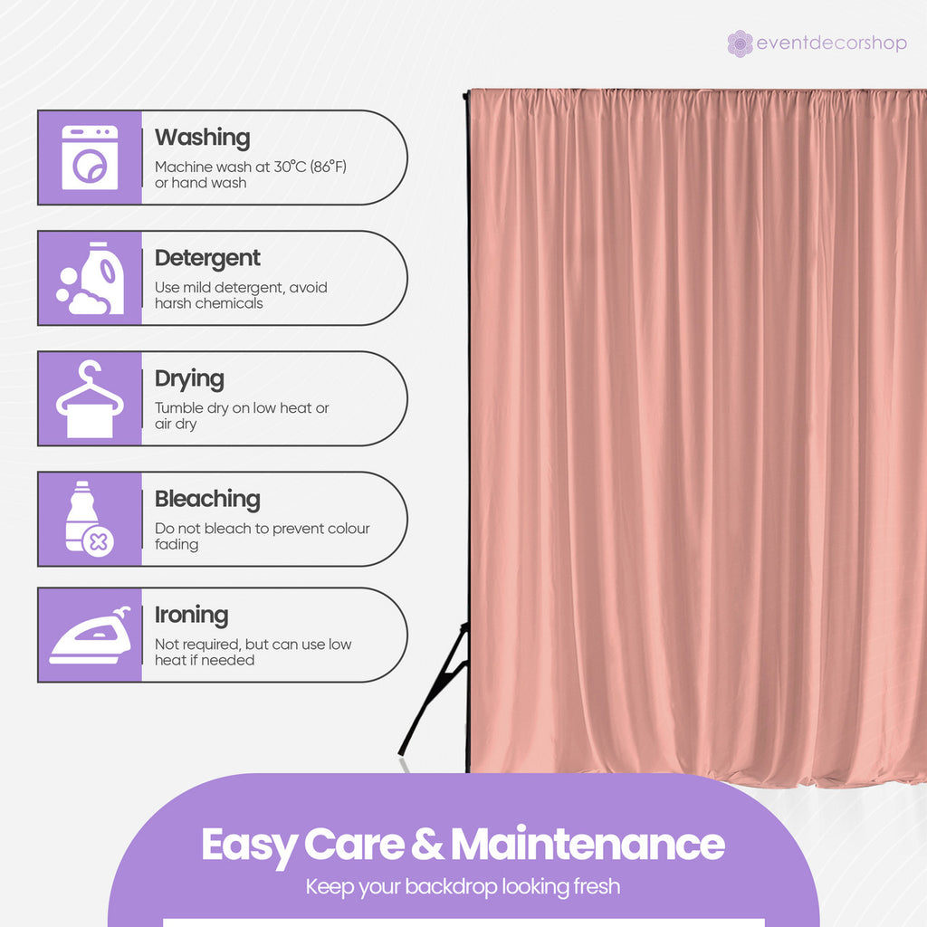 160gsm Spandex Backdrop - Rose Gold