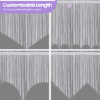 String Curtain Panel - Dark Silver