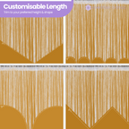 String Curtain Panel - Gold