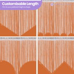 String Curtain Panel - Orange