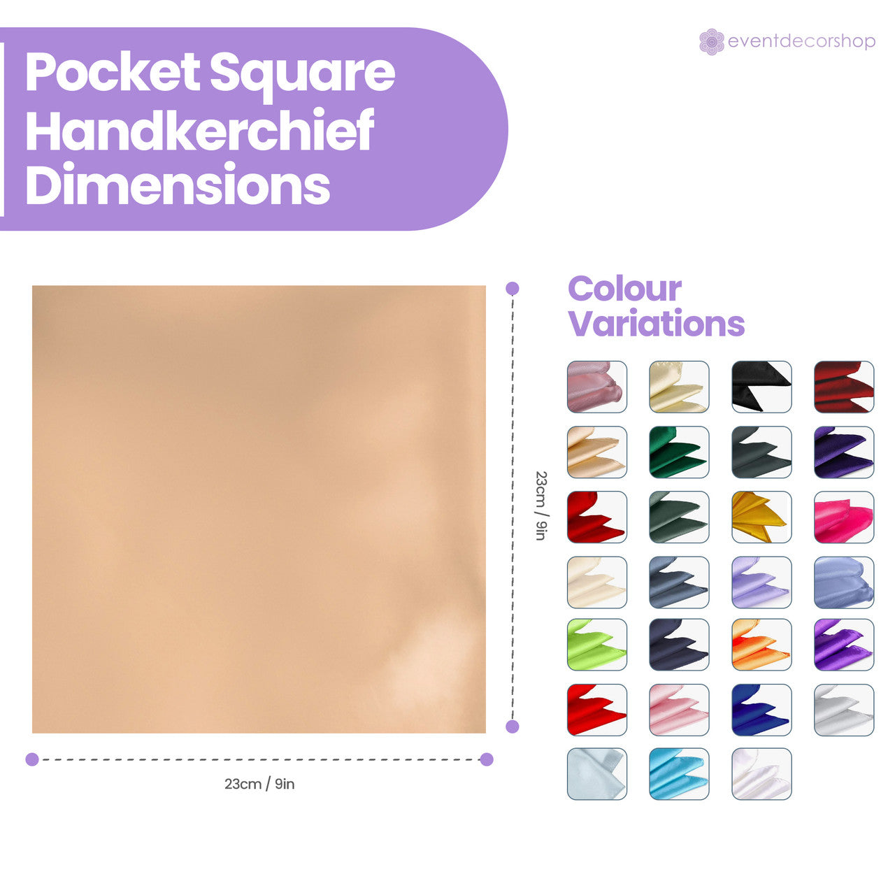 Pocket Square Handkerchief - Champagne