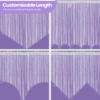 String Curtain Panel - Light Purple