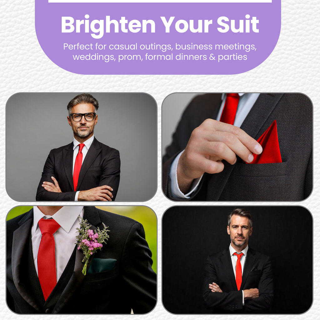 Red Tie and Handkerchief