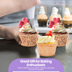 25x Laser Cut Cupcake Wrappers - Ivory