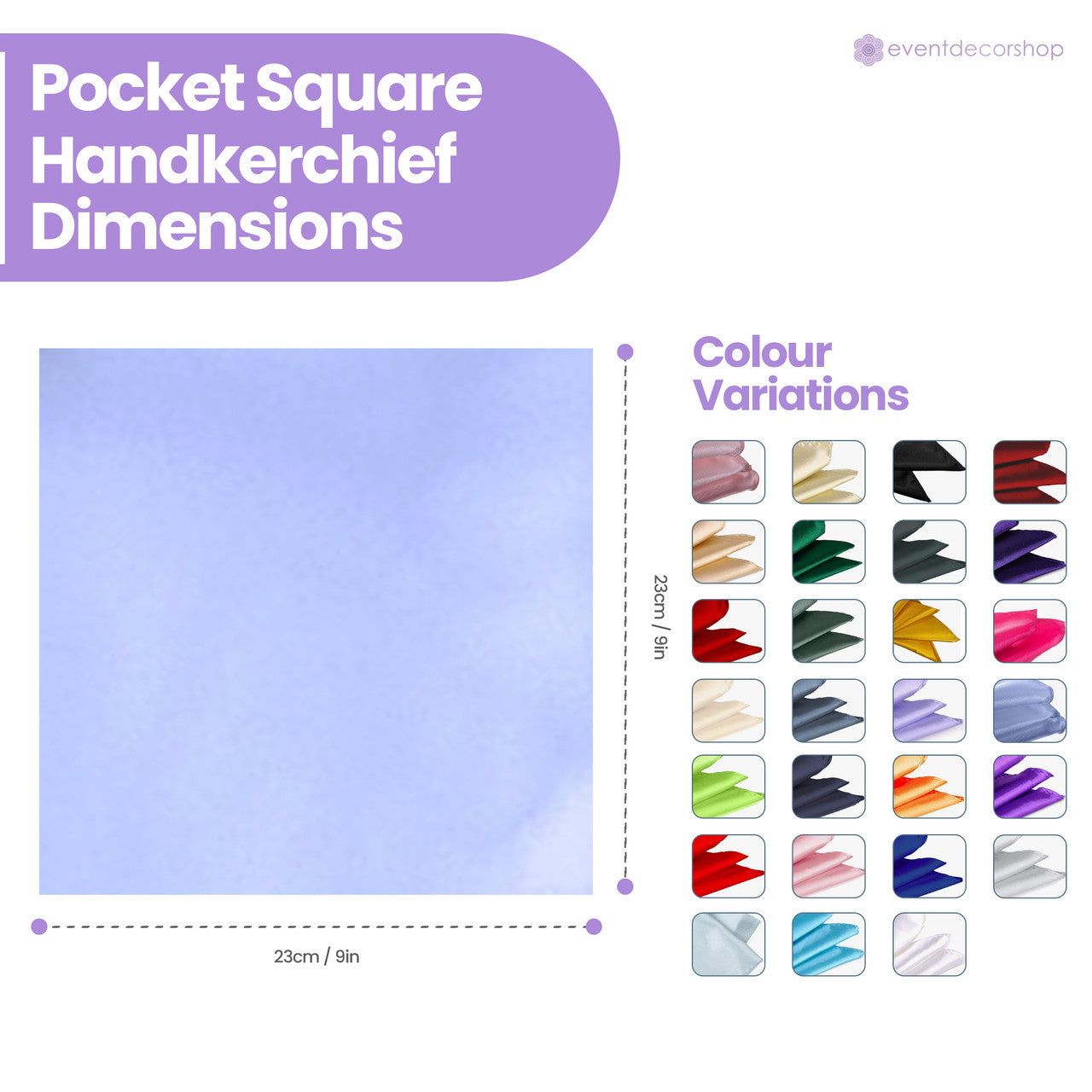 Pocket Square Handkerchief - Lilac