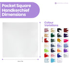 Pocket Square Handkerchief - White