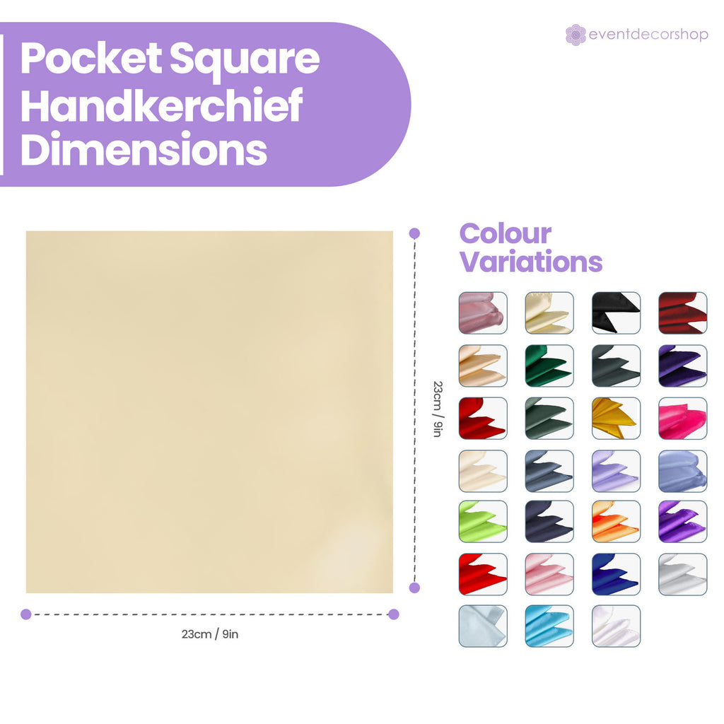 Pocket Square Handkerchief - Beige