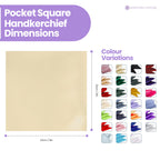 Pocket Square Handkerchief - Beige