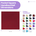 Pocket Square Handkerchief - Burgundy