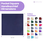 Pocket Square Handkerchief - Navy