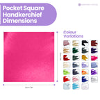 Pocket Square Handkerchief - Hot Pink