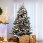 Aspen Frost Christmas Tree with Warm White Lights - 4ft/5ft/6ft