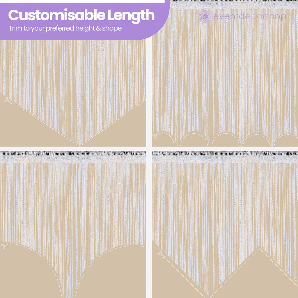 String Curtain Panel - Beige