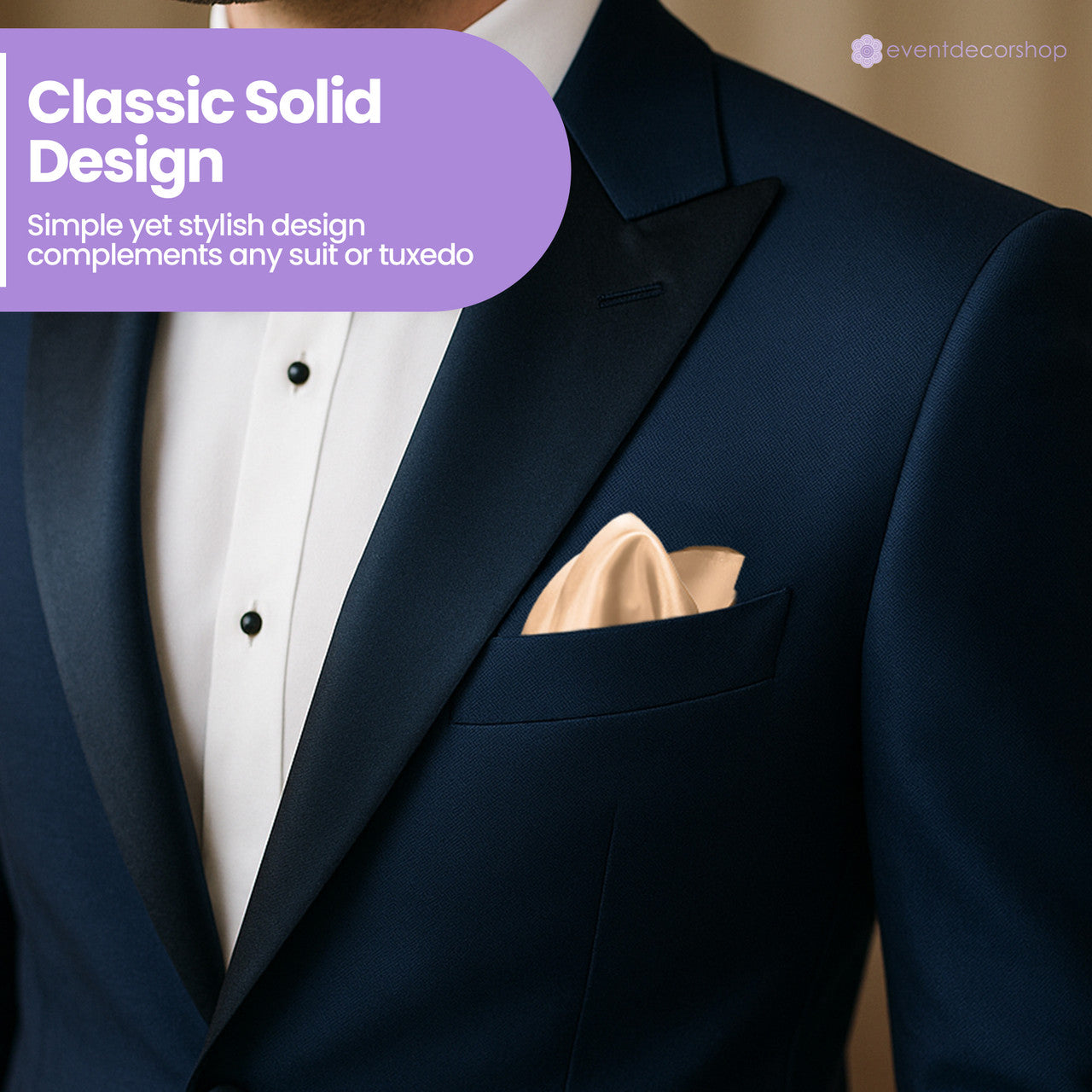 Pocket Square Handkerchief - Champagne