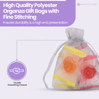 Organza Bags - 7cm x 9cm - 100pcs - Silver