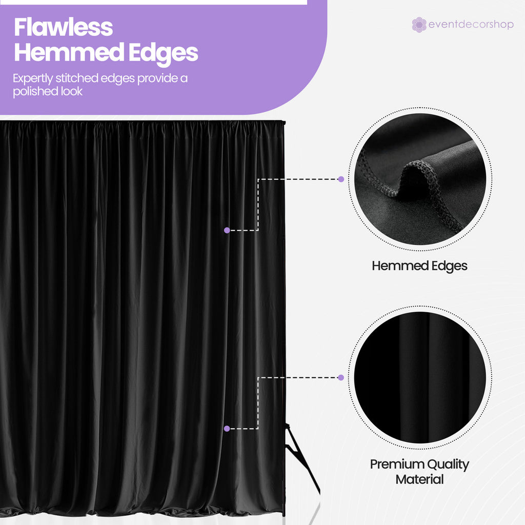 160gsm Spandex Backdrop - Black