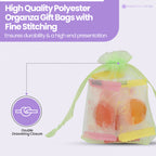 Organza Bags - 7cm x 9cm - 100pcs - Light Green