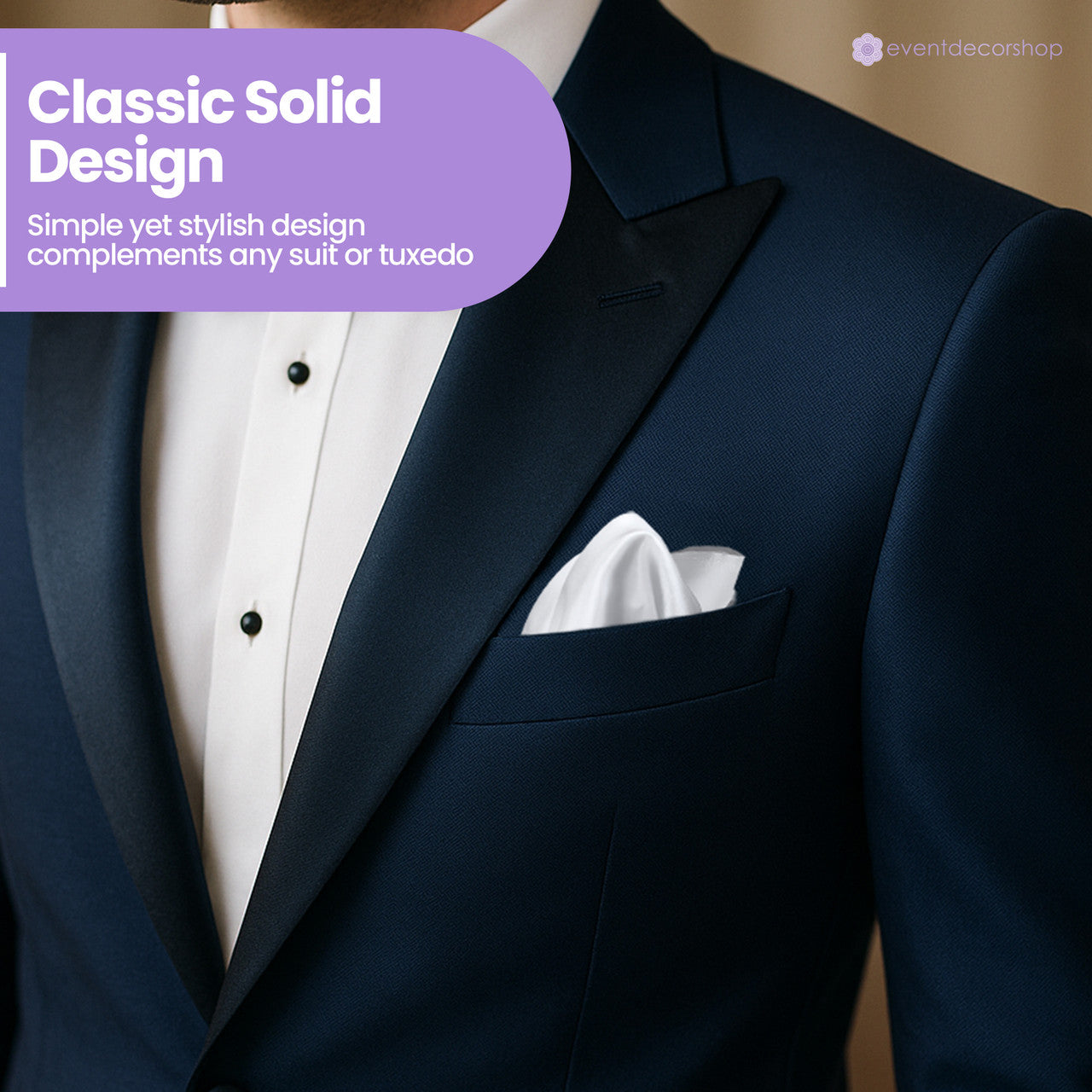 Pocket Square Handkerchief - Silver