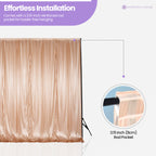 100GSM Ice Silk Photography Backdrop (No Swag) - Rose Gold