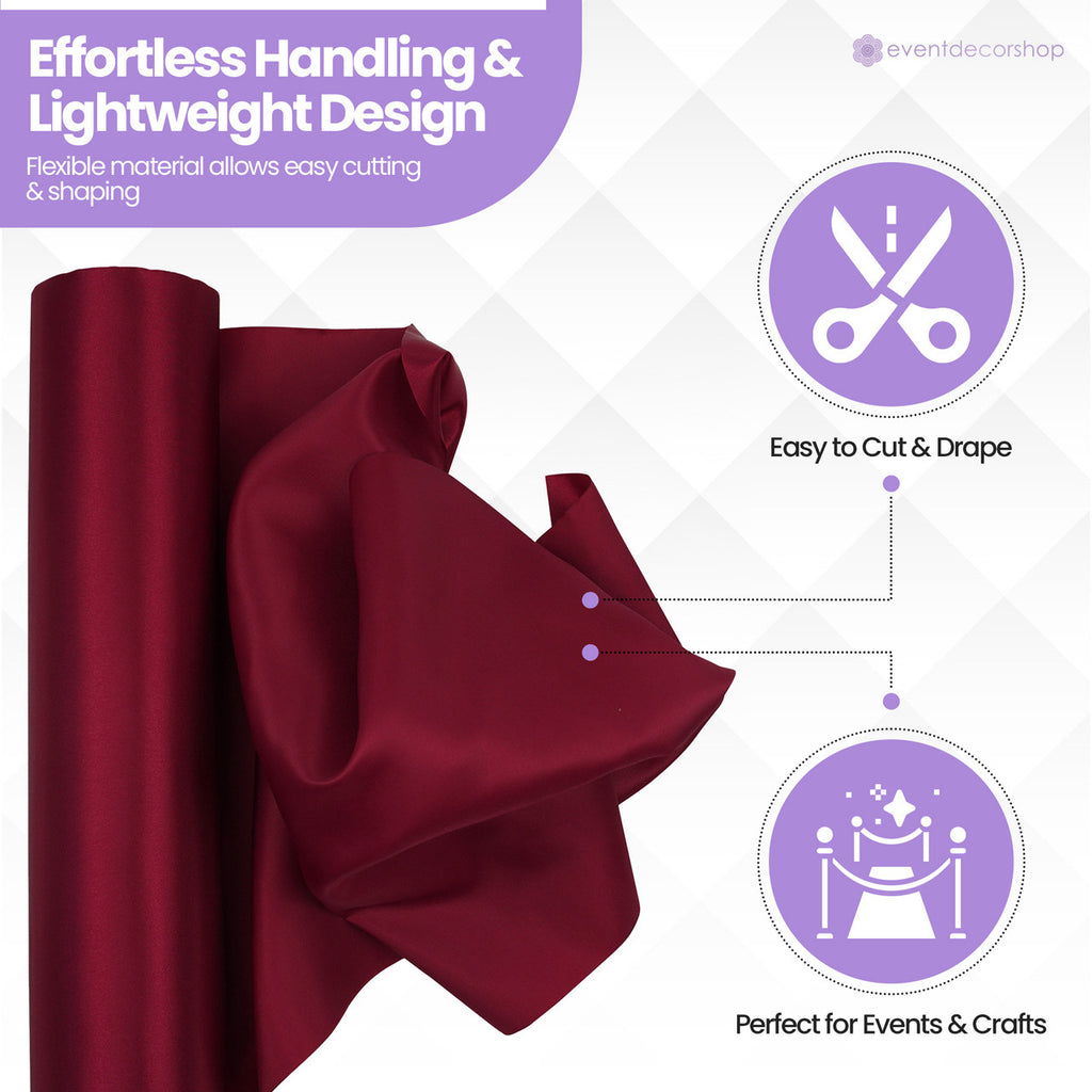 Satin Roll - Burgundy