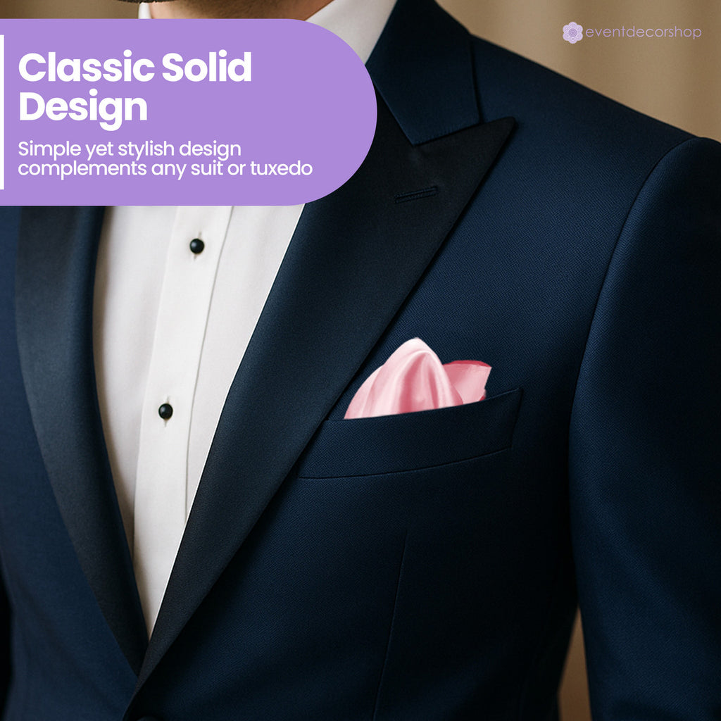 Pocket Square Handkerchief - Rose Pink