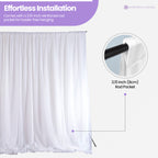 100GSM Ice Silk Photography Backdrop (No Swag) - White