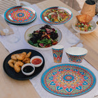 Moroccan Design Melamine BBQ and Party Set - 16pcs