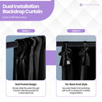 190GSM Blackout Backdrop