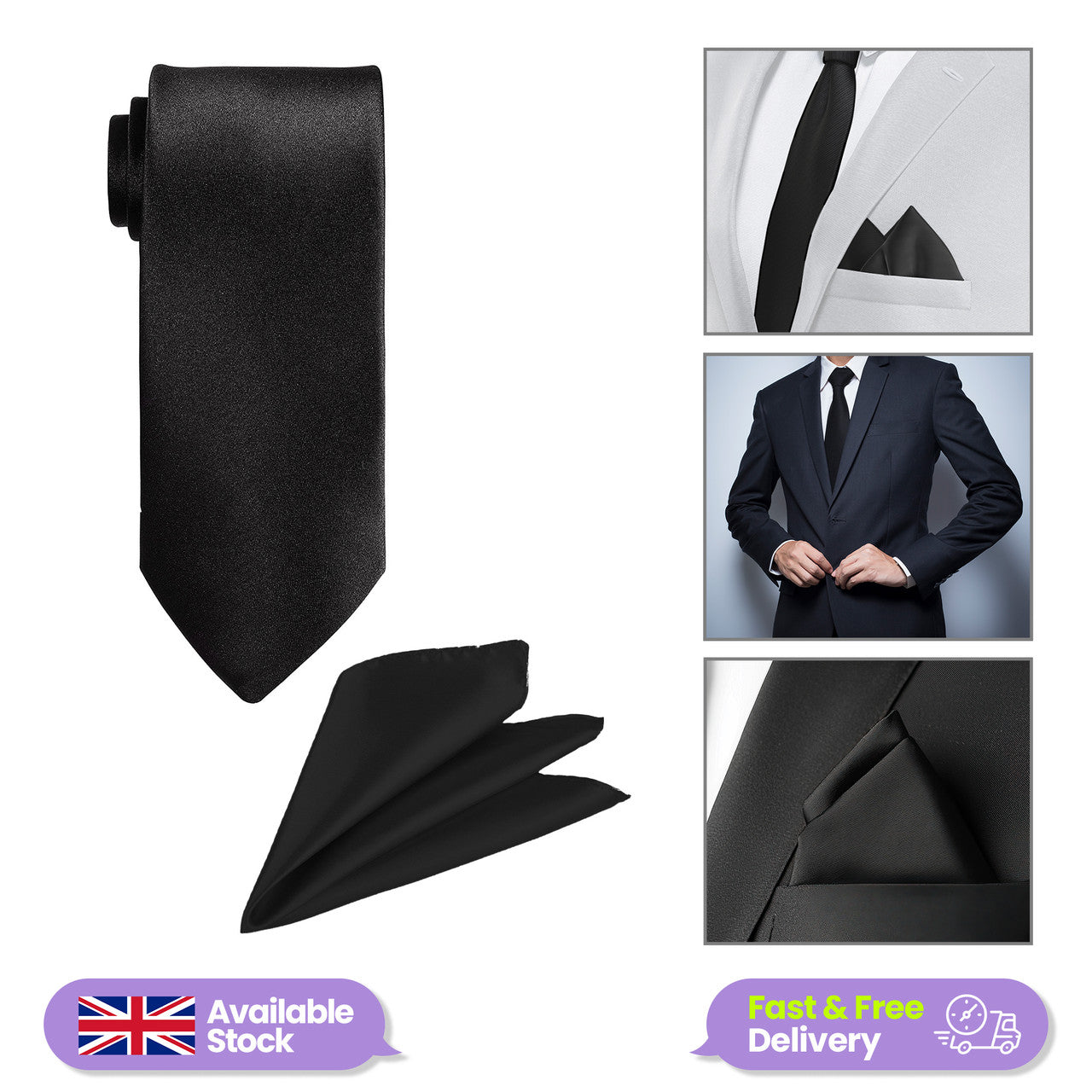Black Tie and Handkerchief