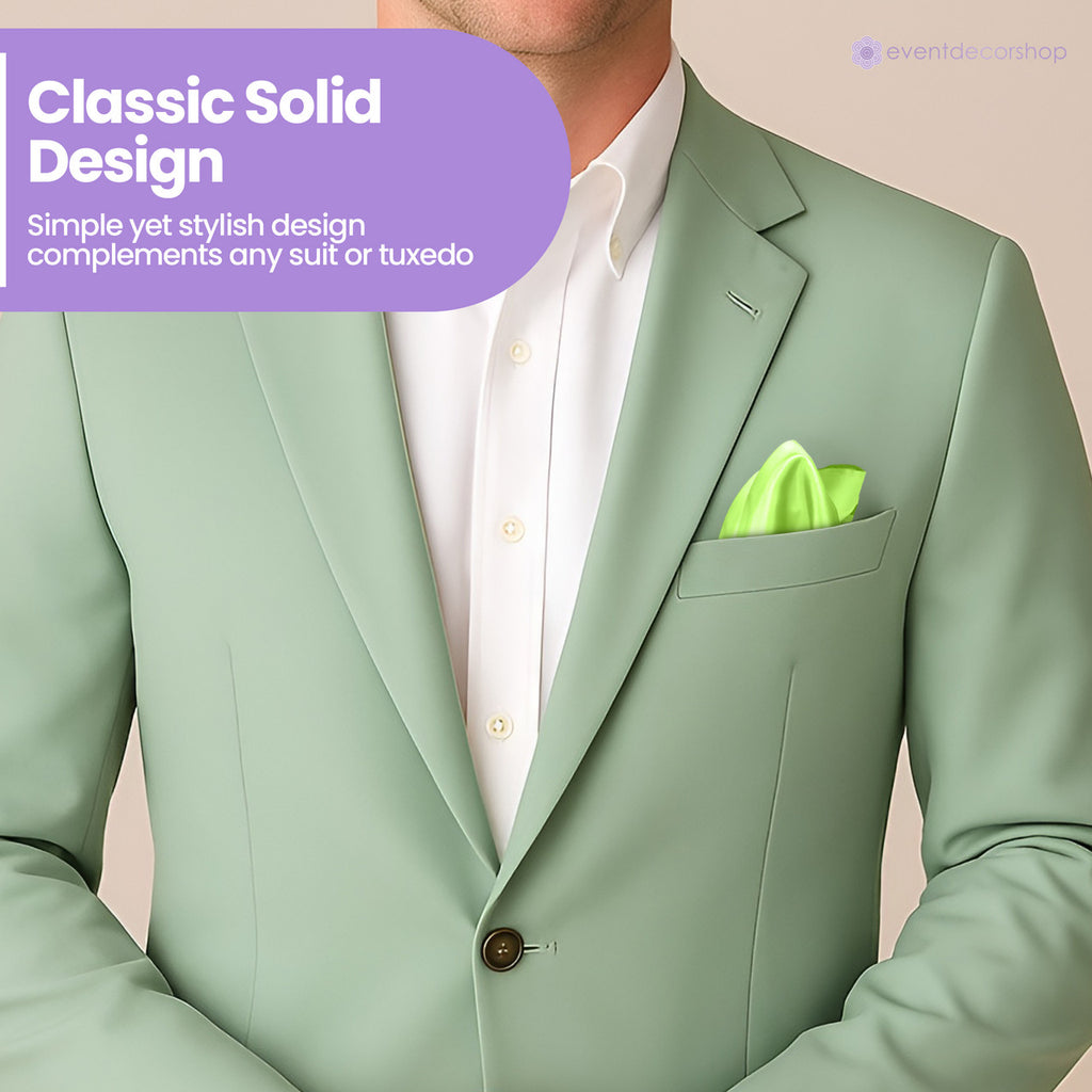 Pocket Square Handkerchief - Lime Green