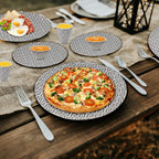Geometric Design Melamine BBQ and Party Set - 16pcs