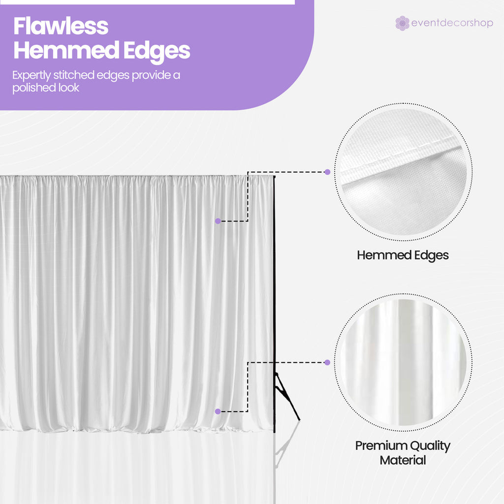 160gsm Spandex Backdrop - White