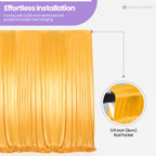 100GSM Ice Silk Photography Backdrop (No Swag) - Gold