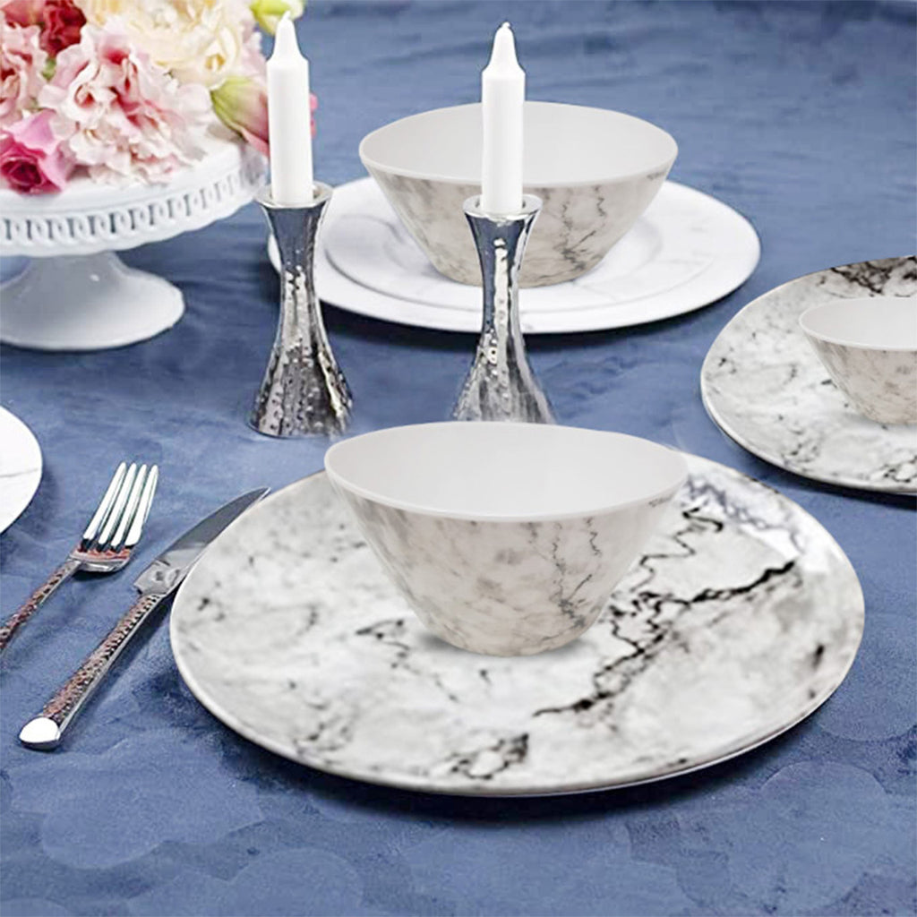 Marble Design Melamine BBQ and Party Set - 16pcs